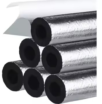 Rubber Foam Pipe Pre-cut with Aluminium Foil